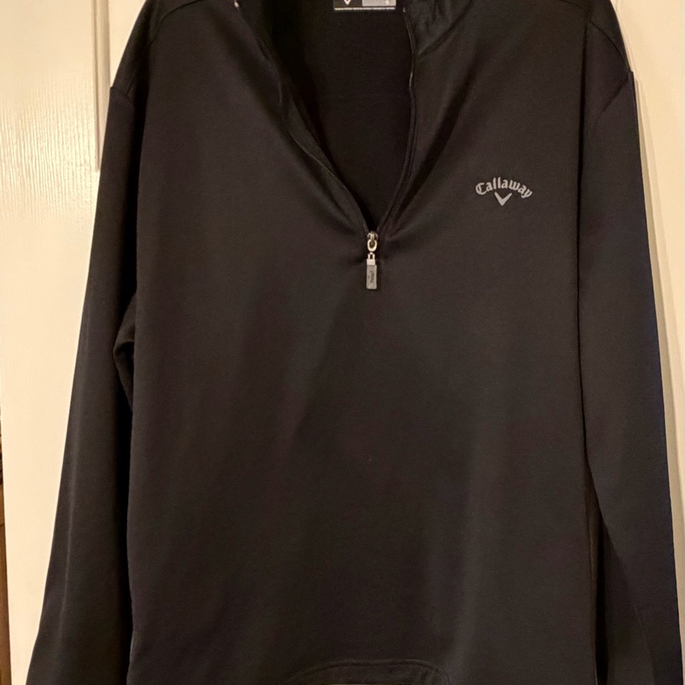 Callaway Black Quarter-Zip Pullover Size Large